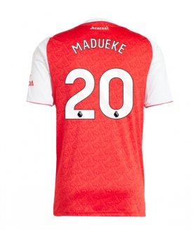 Arsenal Noni Madueke #20 Maglia Gara Casa Repliche 2025-26 Maniche Corte